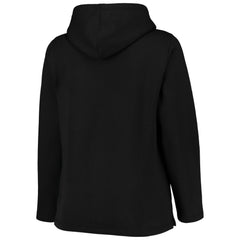 Black Pittsburgh Pirates Soft as a Grape Women's Plus Size Side Split Pullover Hoodie