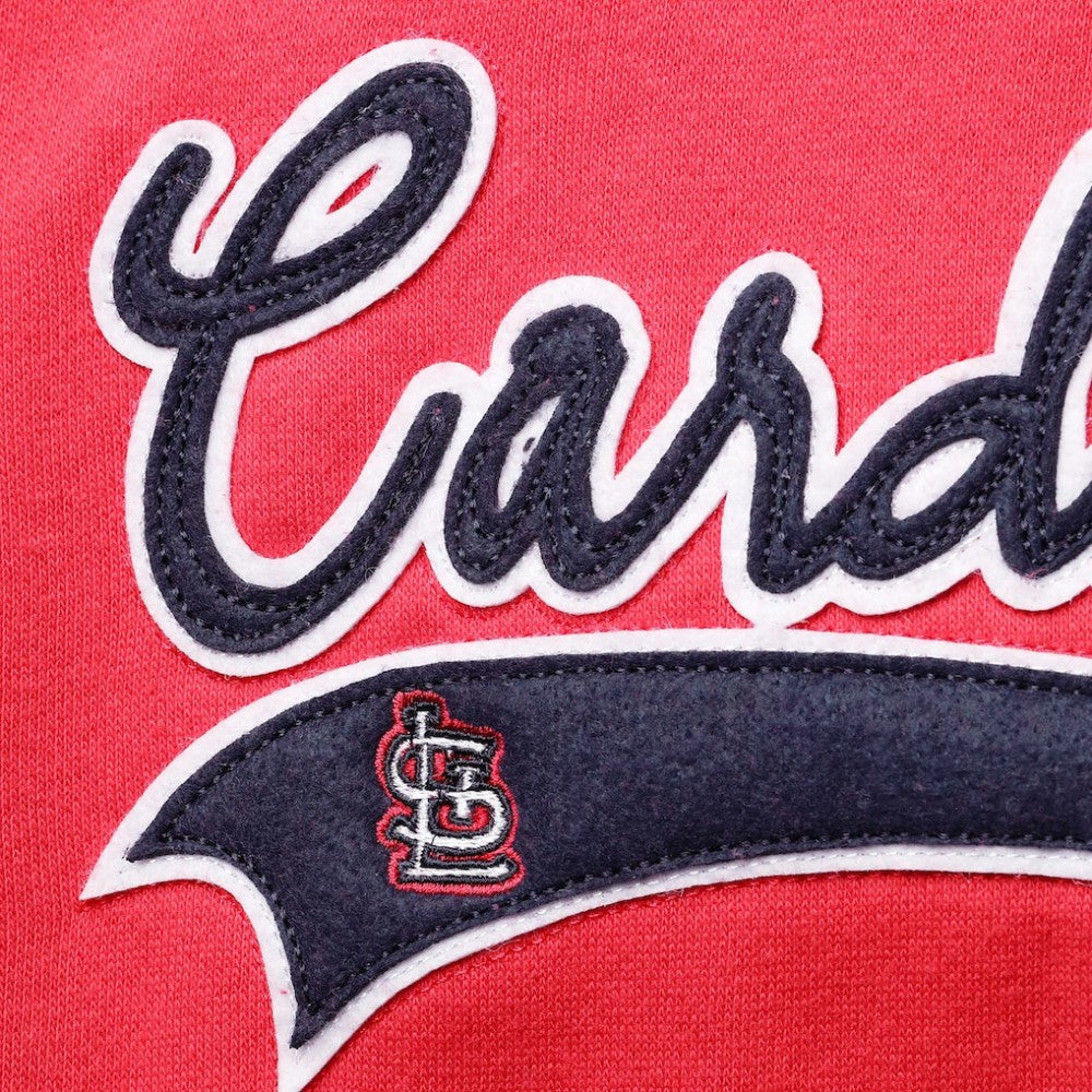 Red St. Louis Cardinals Soft as a Grape Women's Plus Size Side Split Pullover Hoodie