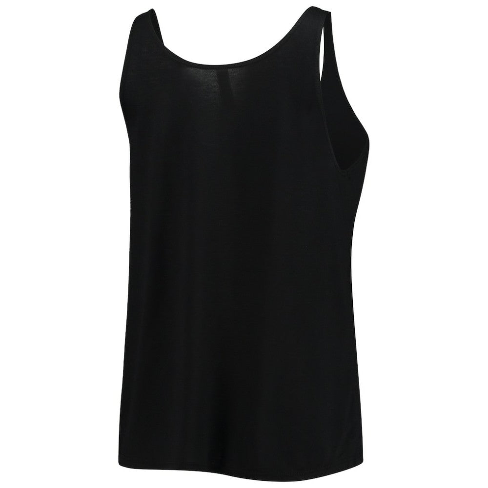 Black Miami Marlins Soft as a Grape Women's Slouchy Tank Top