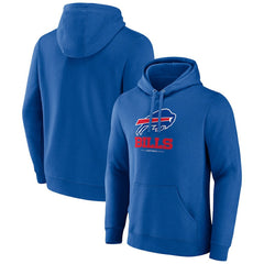 Logo Team Lockup Fitted Pullover Hoodie - Buffalo Bills Hoodies