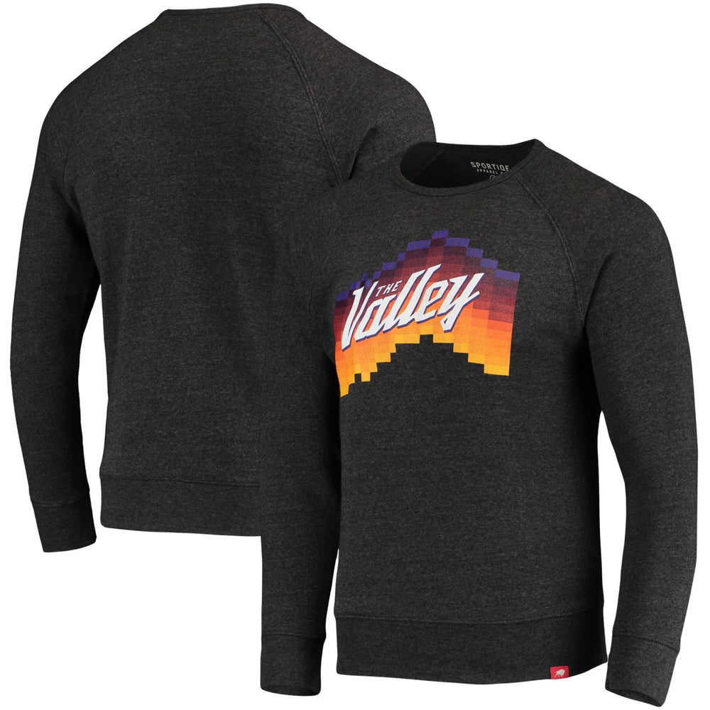 Phoenix Suns Sportiqe Harmon Raglan Tri-Blend Pullover Sweatshirt