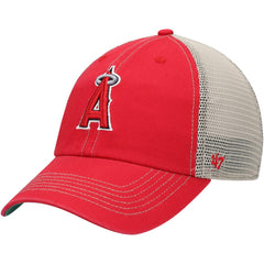 Red Los Angeles Angels '47 Trawler Clean Up Trucker Snapback Hat