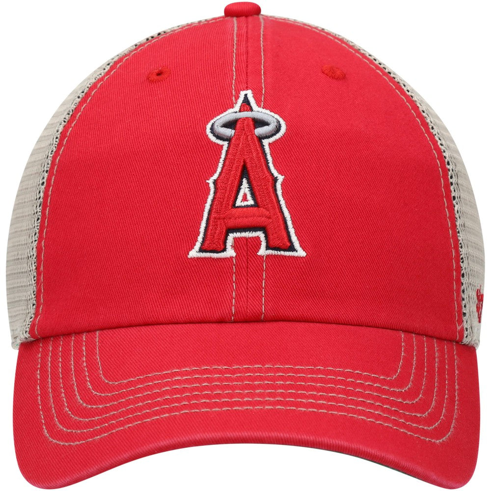 Red Los Angeles Angels '47 Trawler Clean Up Trucker Snapback Hat