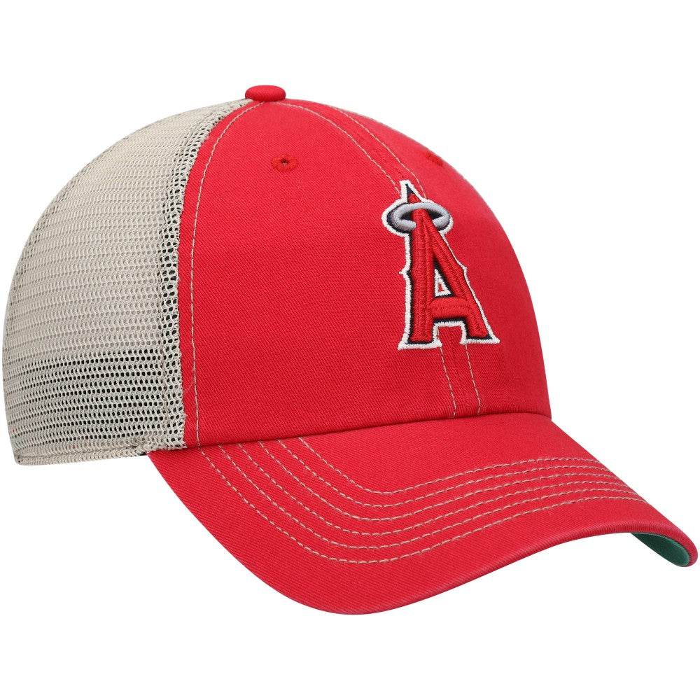 Red Los Angeles Angels '47 Trawler Clean Up Trucker Snapback Hat