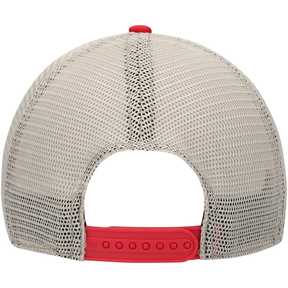 Red Los Angeles Angels '47 Trawler Clean Up Trucker Snapback Hat