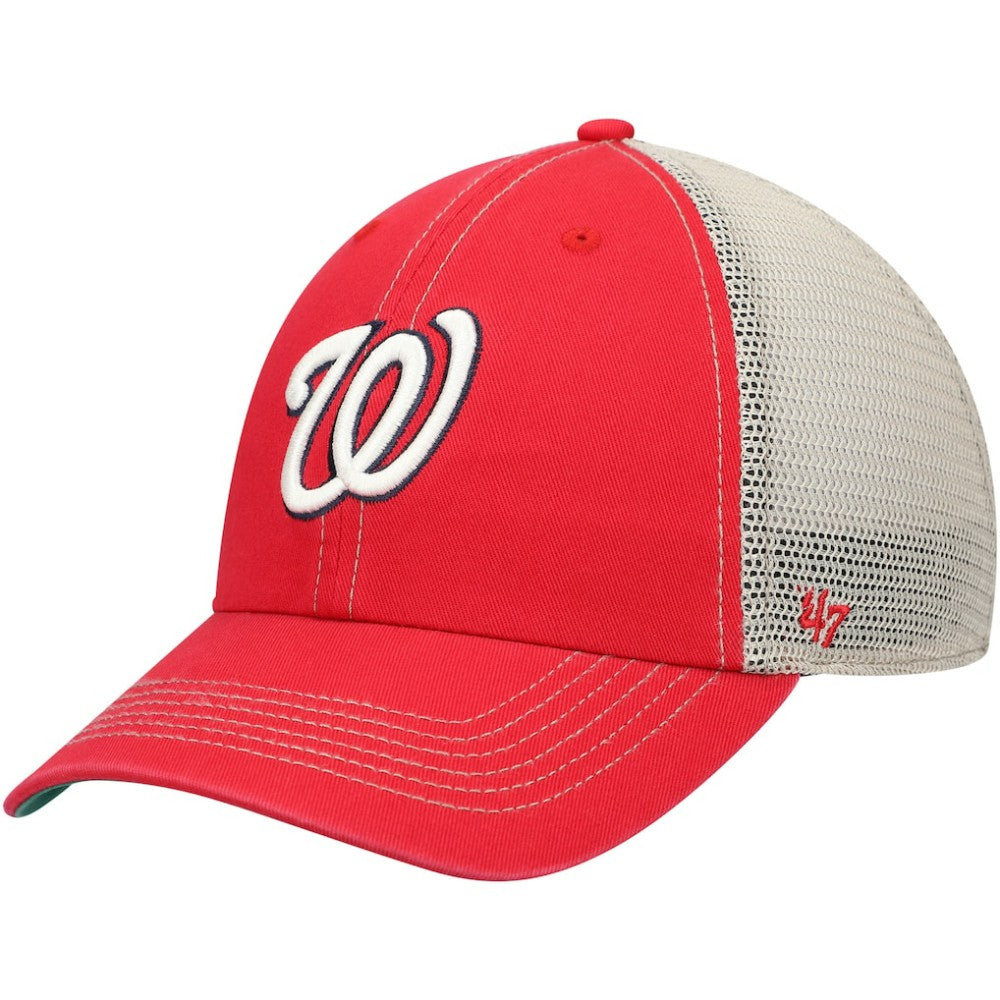 Red Washington Nationals '47 Trawler Clean Up Trucker Snapback Hat