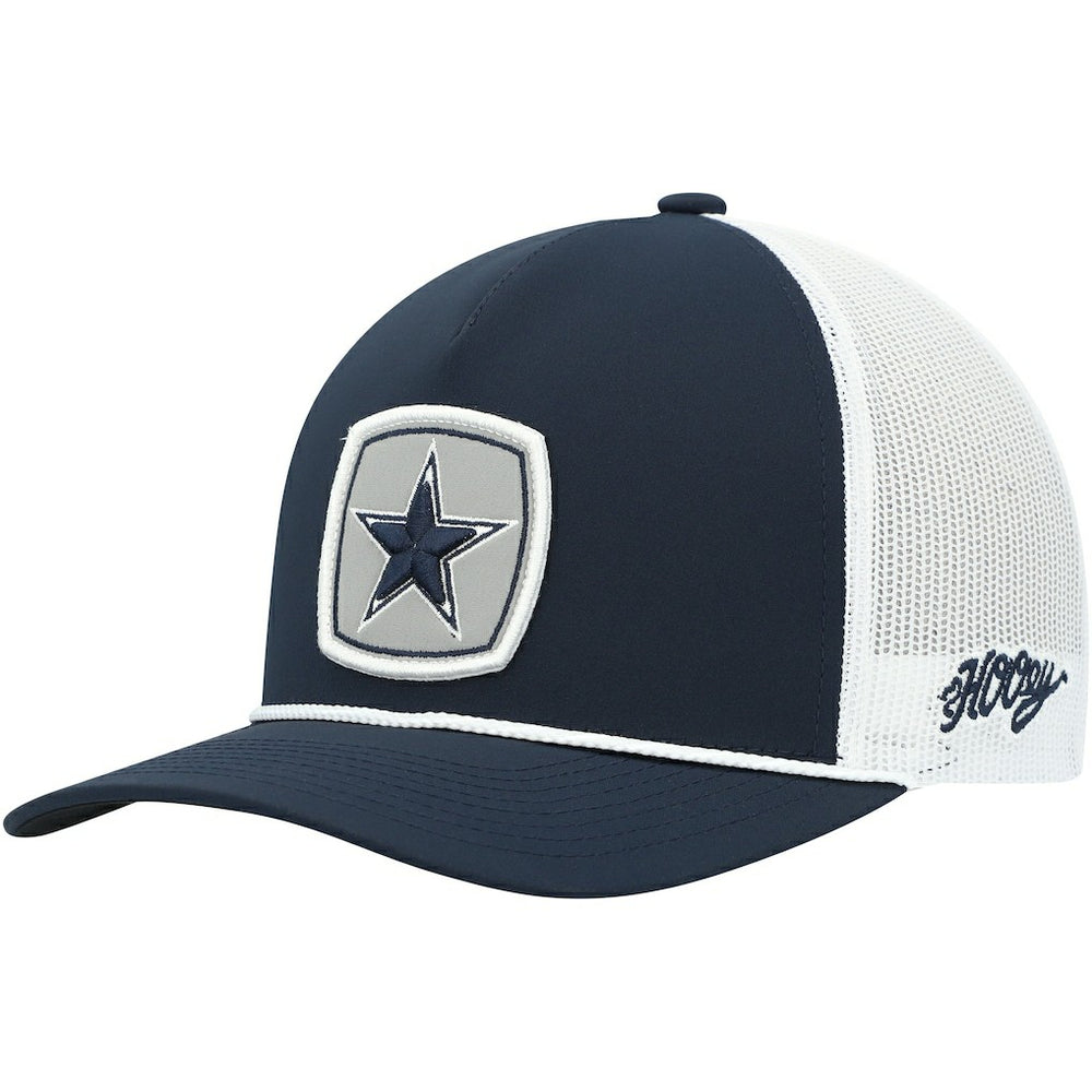 HOOey Star Patch Rope Trucker Snapback Hat - Dallas Cowboys Hats