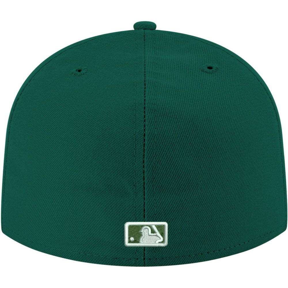Green Chicago Cubs New Era White Logo 59FIFTY Fitted Hat