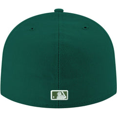Green Chicago Cubs New Era White Logo 59FIFTY Fitted Hat