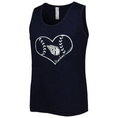 Navy Cleveland Guardians Soft as a Grape Girls Youth Team Tank Top