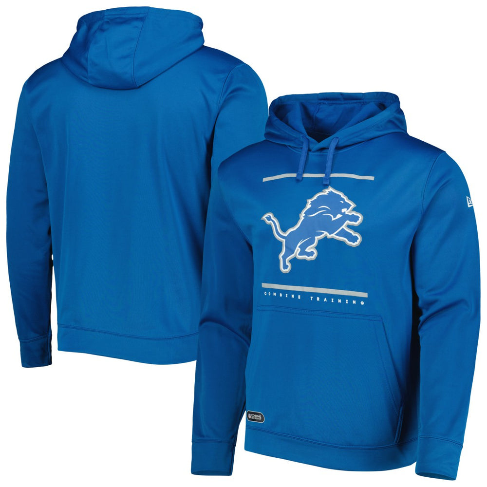 Combine Authentic Split Defense Pullover Hoodie - Detroit Lions Hoodies
