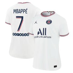 Kylian Mbappé Paris Saint-Germain Jordan Brand Women's 2021/22 Fourth Replica Jersey