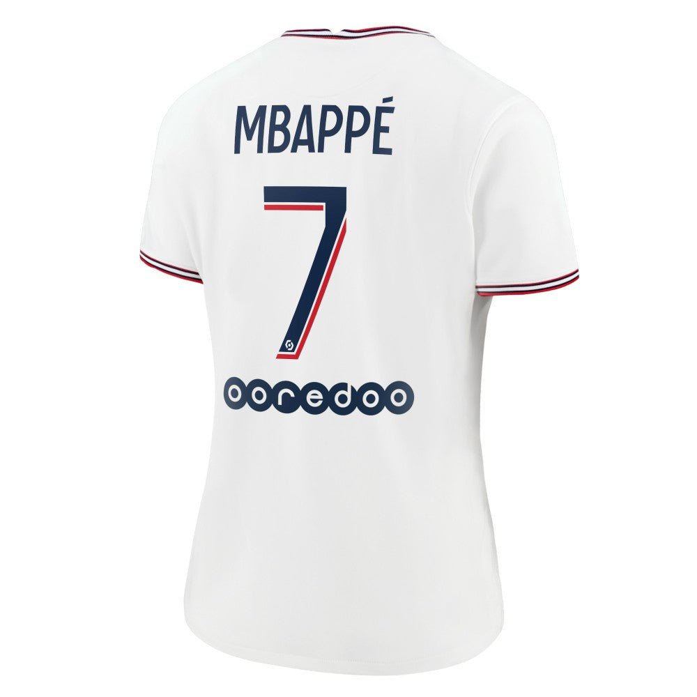 Kylian Mbappé Paris Saint-Germain Jordan Brand Women's 2021/22 Fourth Replica Jersey