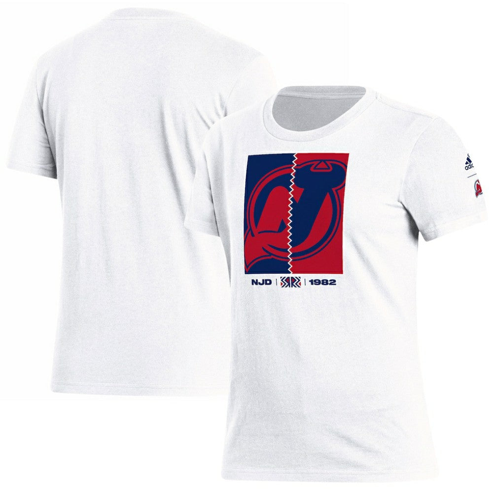 NHL New Jersey Devils adidas Women's Reverse Retro 2.0 Playmaker T-Shirt