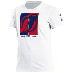 NHL New Jersey Devils adidas Women's Reverse Retro 2.0 Playmaker T-Shirt