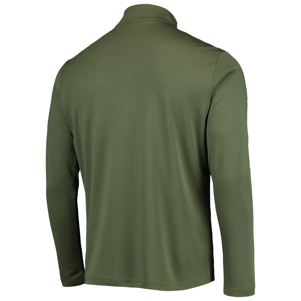 Olive New York Mets Levelwear Delta Pursue Quarter-Zip Jacket