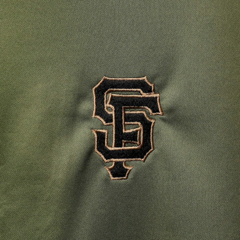 Olive San Francisco Giants Levelwear Delta Pursue Quarter-Zip Jacket