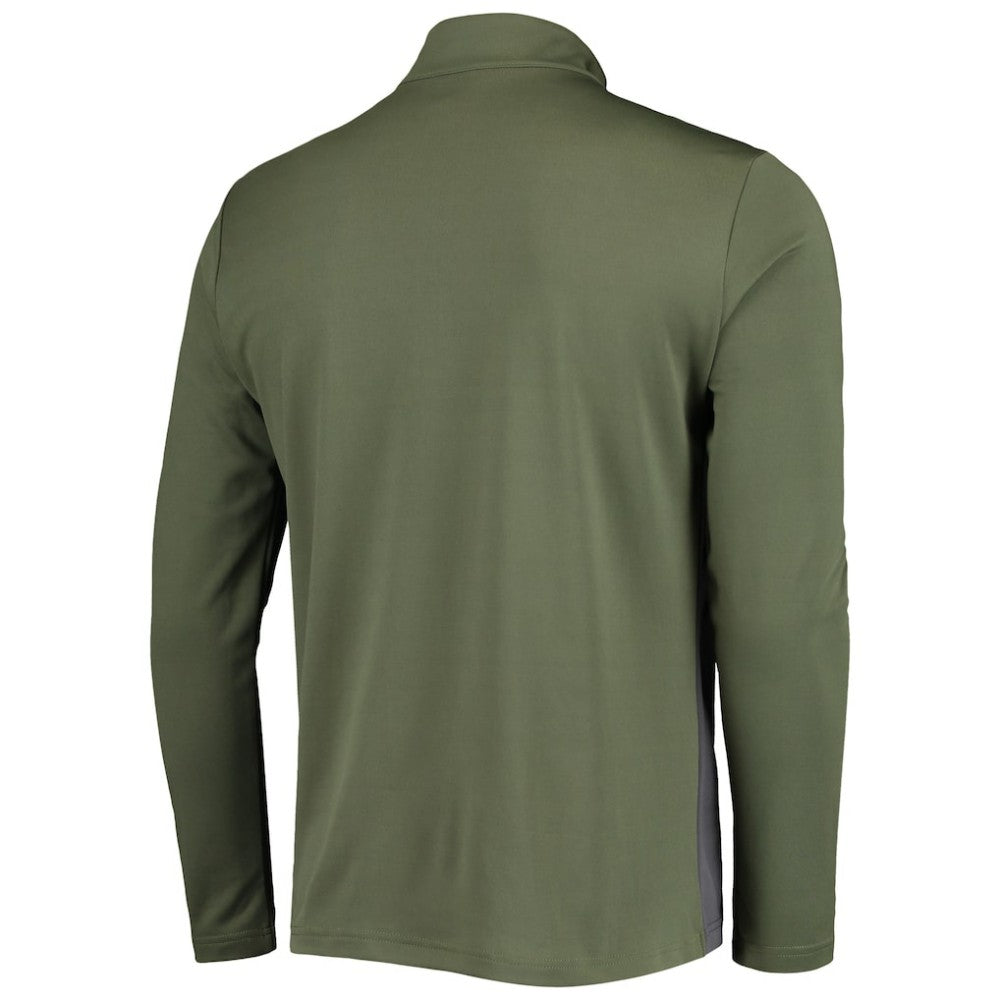 Olive San Francisco Giants Levelwear Delta Pursue Quarter-Zip Jacket