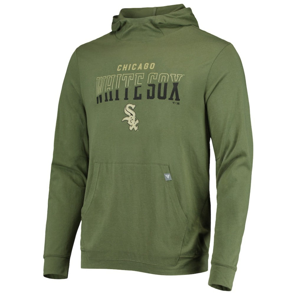 Olive Chicago White Sox Levelwear Delta Thrive Tri-Blend Pullover Hoodie
