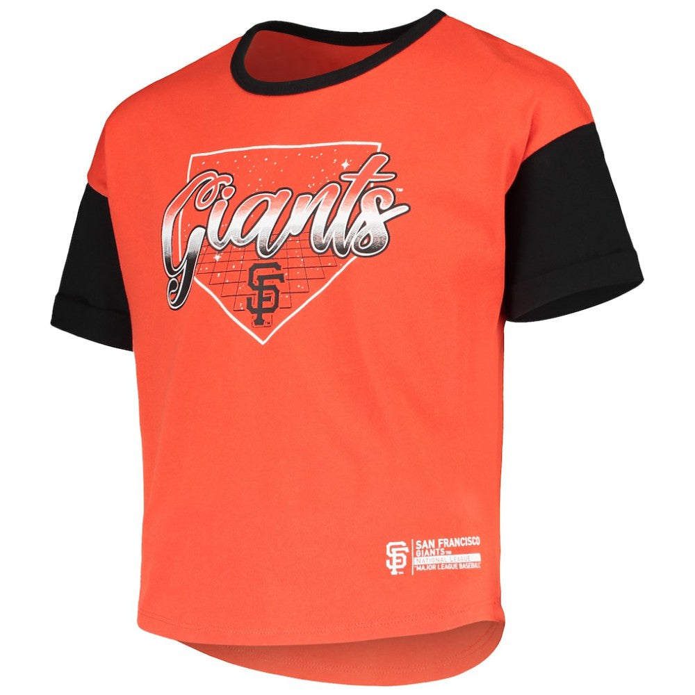 Orange San Francisco Giants Girls Youth Bleachers T-Shirt