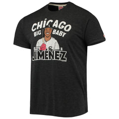 Heathered Black Eloy Jimenez Chicago White Sox Homage Caricature Tri-Blend T-Shirt