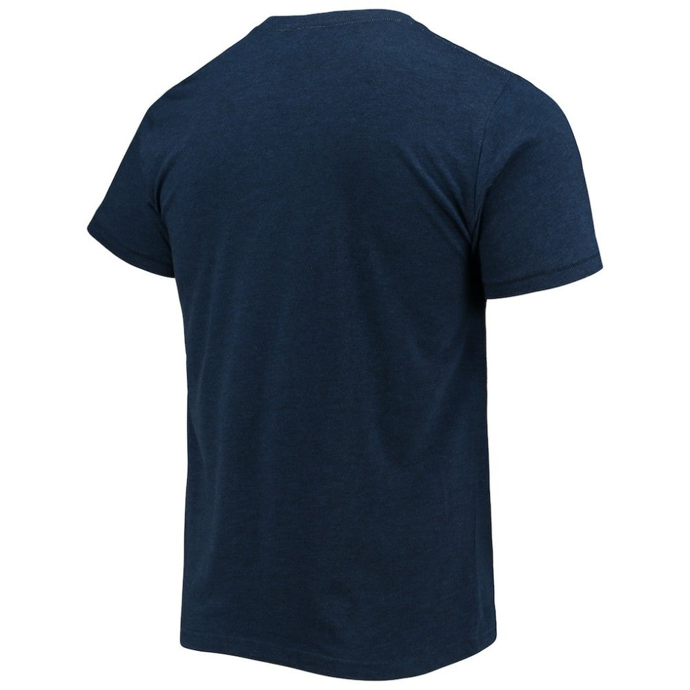 Navy Atlanta Braves Homage Grateful Dead Tri-Blend T-Shirt
