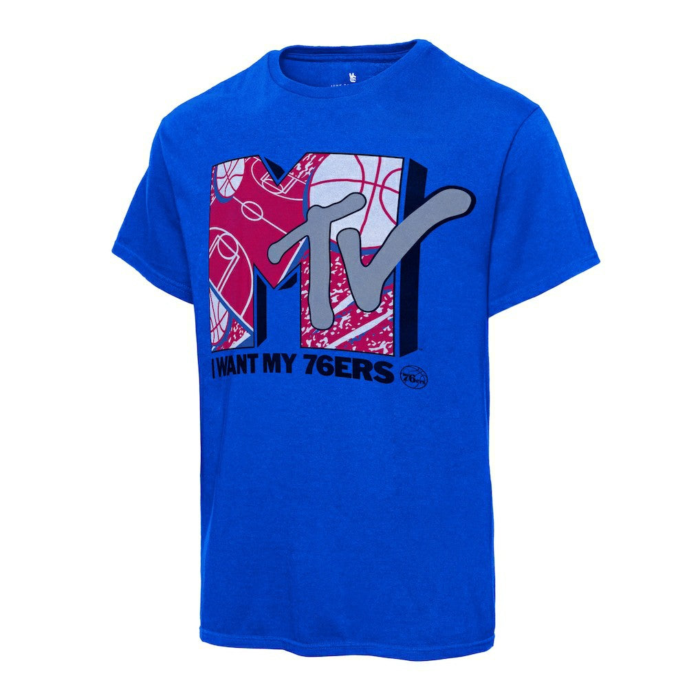 Philadelphia 76ers Junk Food NBA x MTV I Want My T-Shirt