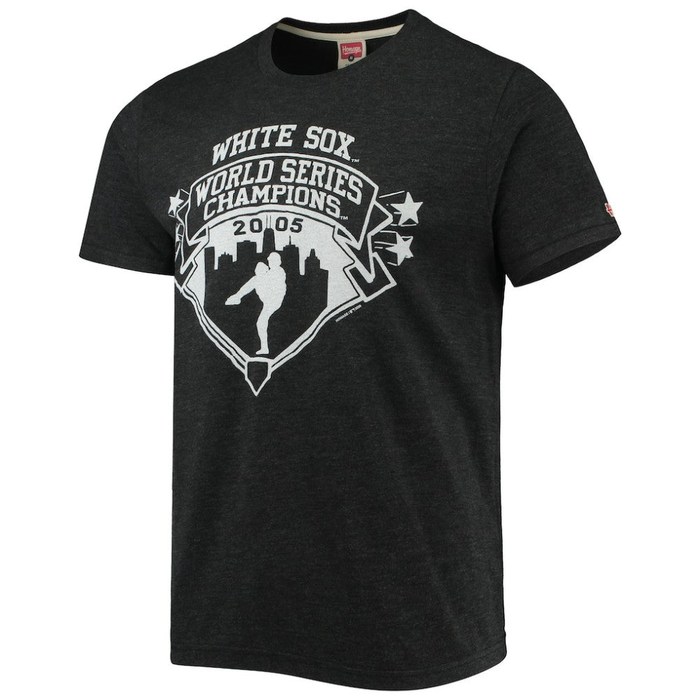 Black Chicago White Sox Homage 2005 World Series Champions Tri-Blend T-Shirt