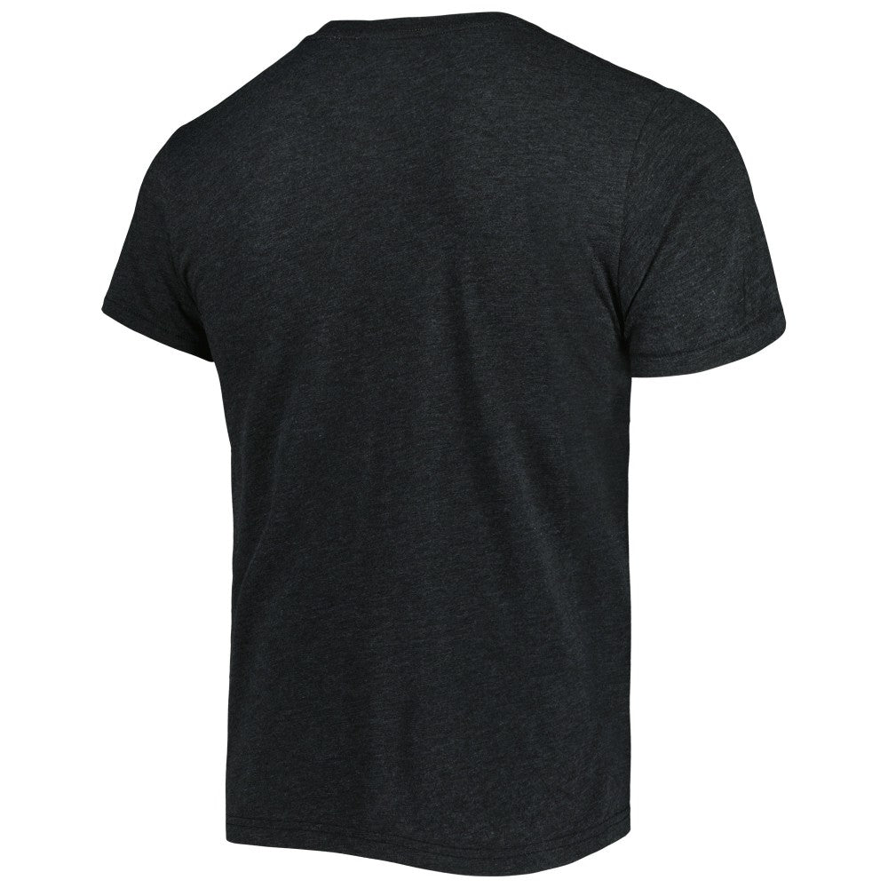 Charcoal Miami Marlins Homage Hand-Drawn Logo Tri-Blend T-Shirt