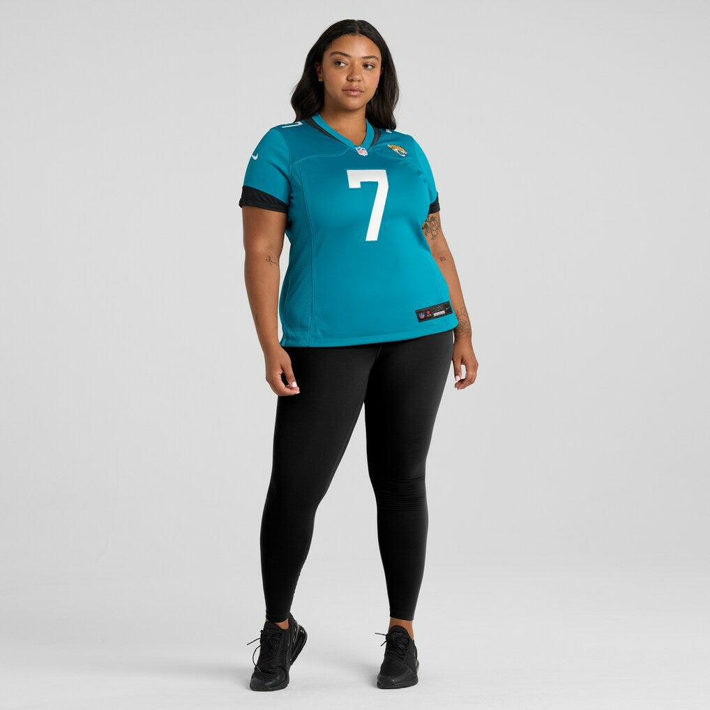 Byron Leftwich  Women's Retired Player Game Jersey - Jacksonville Jaguars Jerseys