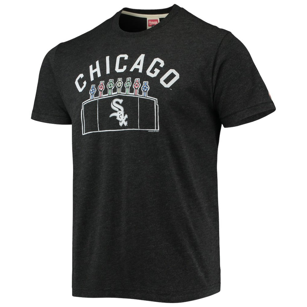 Charcoal Chicago White Sox Homage Team Hyper Local Tri-Blend T-Shirt