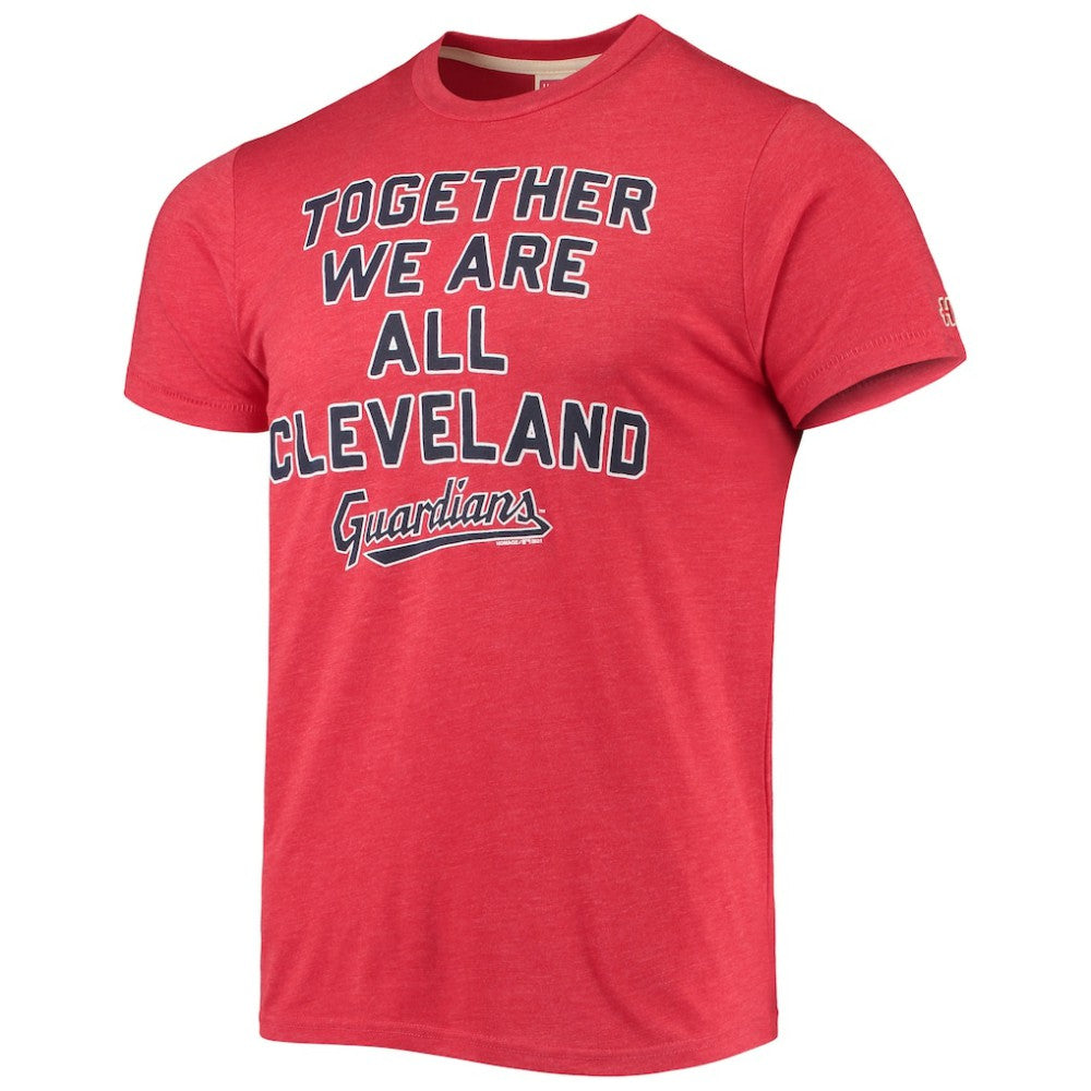 Red Cleveland Guardians Homage Hyper Local Tri-Blend T-Shirt