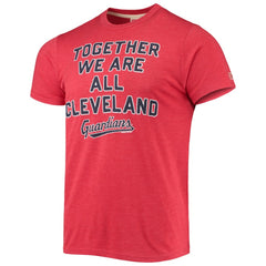 Red Cleveland Guardians Homage Hyper Local Tri-Blend T-Shirt