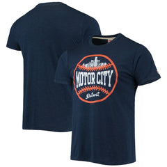 Navy Detroit Tigers Homage Hyper Local Tri-Blend T-Shirt