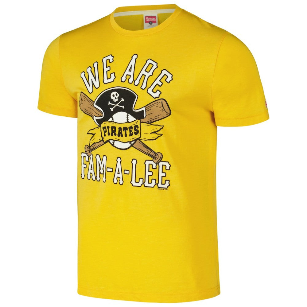 Gold Pittsburgh Pirates Homage Hyper Local Tri-Blend T-Shirt