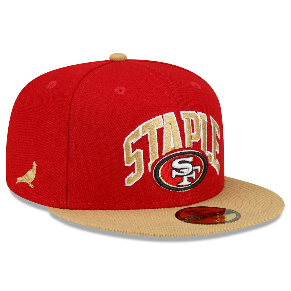 NFL x Staple Collection 59FIFTY Fitted Hat - San Francisco 49ers Hats