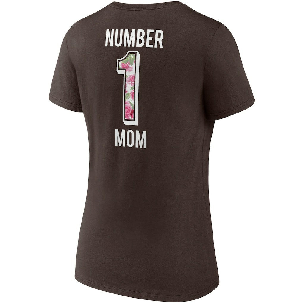 Women's Team Mother's Day V-Neck T-Shirt - Cleveland Browns T-shirts
