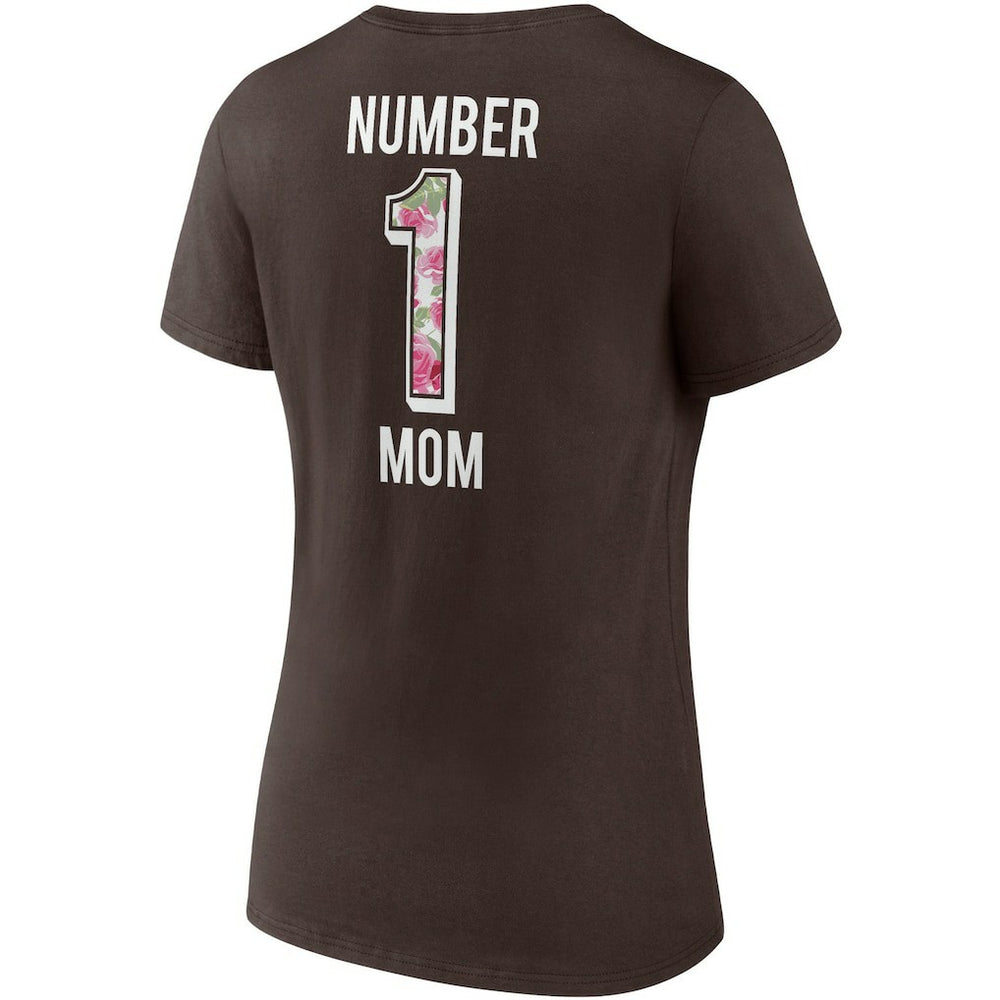 Women's Team Mother's Day V-Neck T-Shirt - Cleveland Browns T-shirts