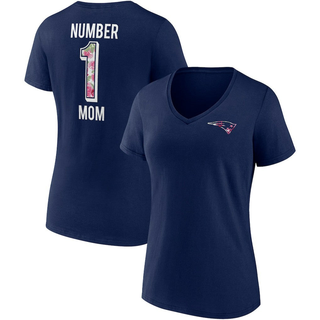 Women's Team Mother's Day V-Neck T-Shirt - New England Patriots T-shirts