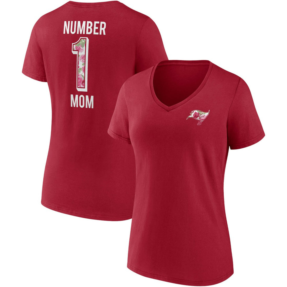 Women's Team Mother's Day V-Neck T-Shirt - Tampa Bay Buccaneers T-shirts
