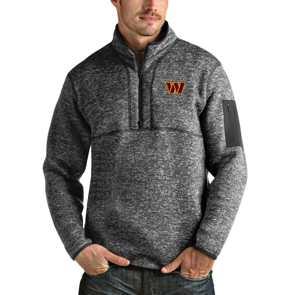 Antigua Fortune Quarter-Zip Pullover Jacket - Washington Commanders Pullover