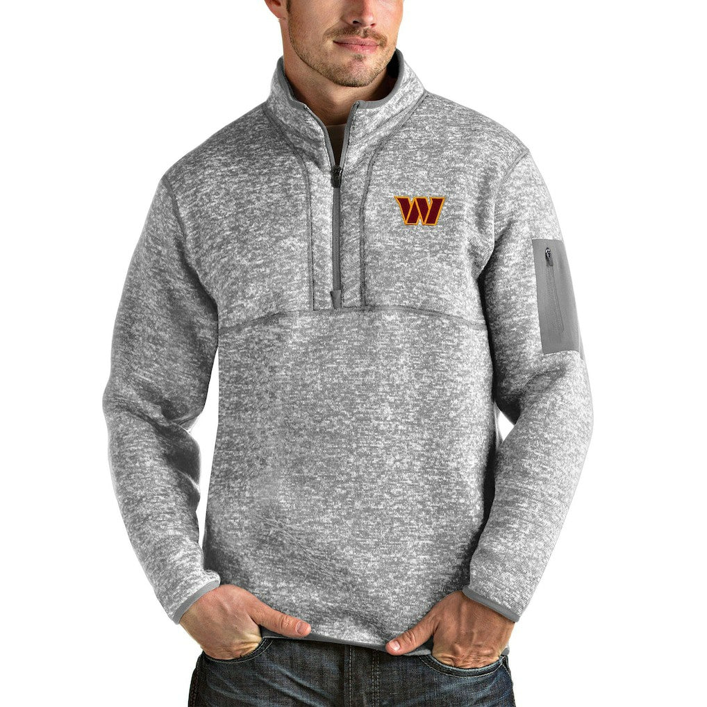 Antigua Fortune Quarter-Zip Pullover Jacket - Washington Commanders Pullover