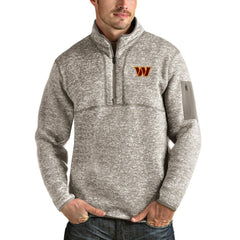 Antigua Fortune Quarter-Zip Pullover Jacket - Washington Commanders Pullover