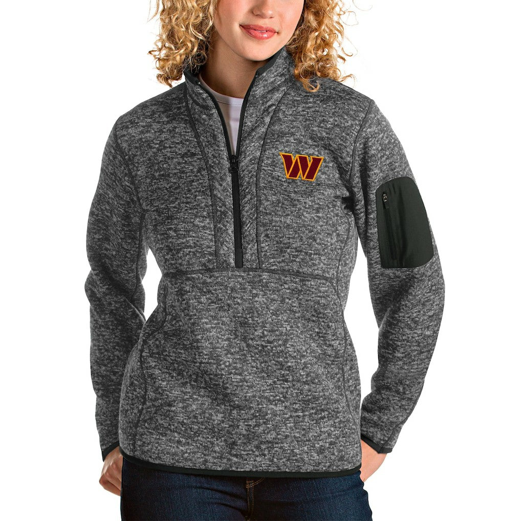 Antigua Women's Fortune Quarter-Zip Pullover Jacket - Washington Commanders Pullover