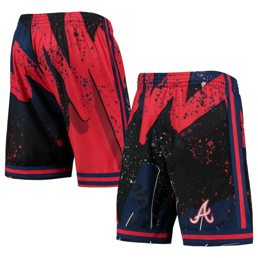 Red Atlanta Braves Mitchell & Ness Hyper Hoops Shorts