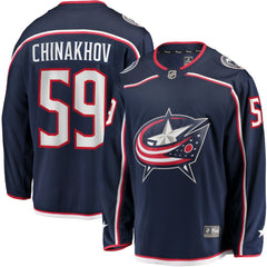 NHL Yegor Chinakhov Columbus Blue Jackets Fanatics Home Breakaway Player Jersey