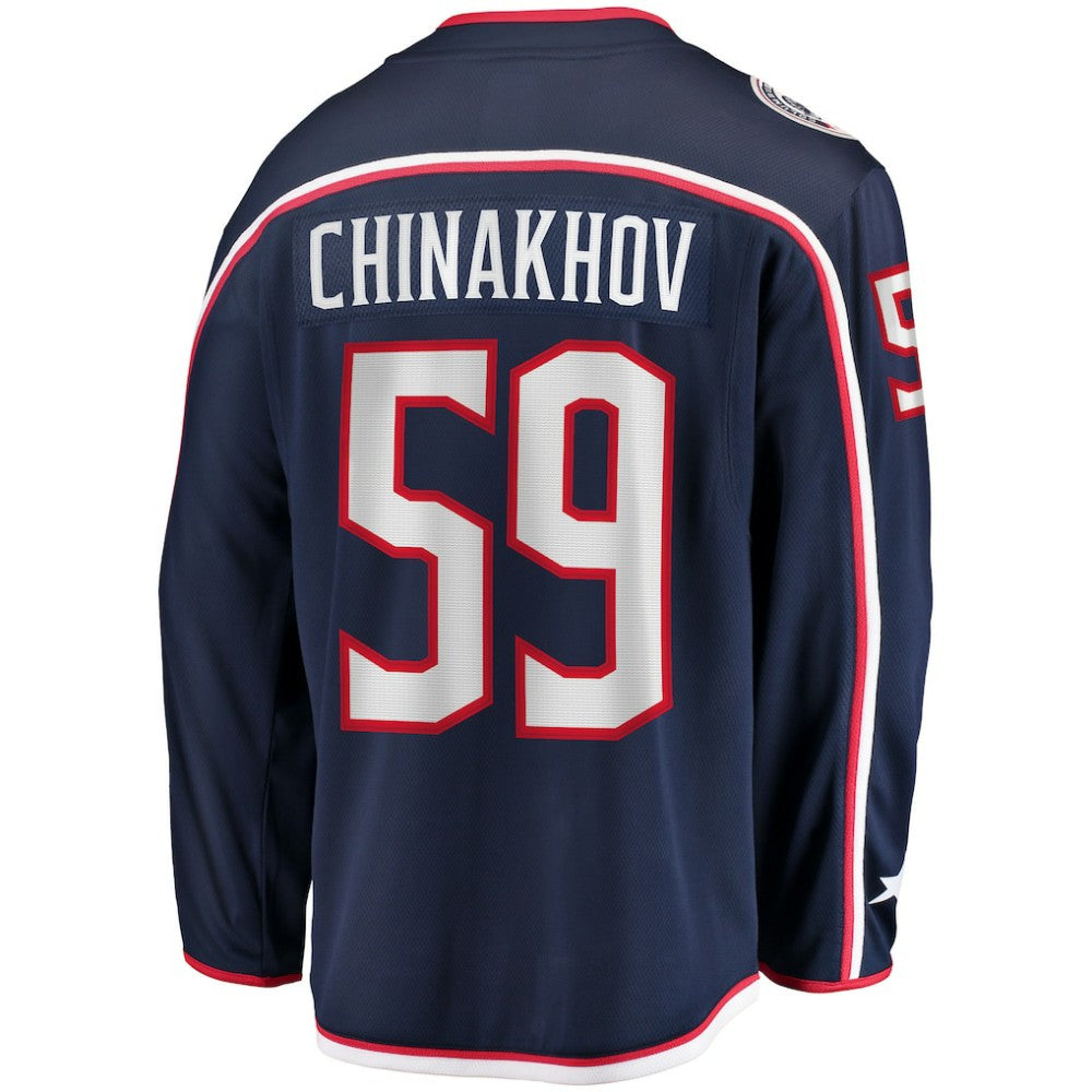 NHL Yegor Chinakhov Columbus Blue Jackets Fanatics Home Breakaway Player Jersey