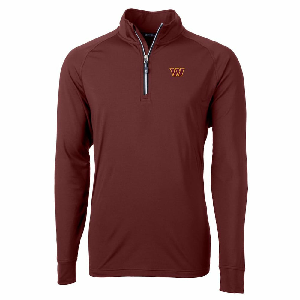Cutter & Buck Adapt Eco Stretch Quarter-Zip Pullover Jacket - Washington Commanders Pullover