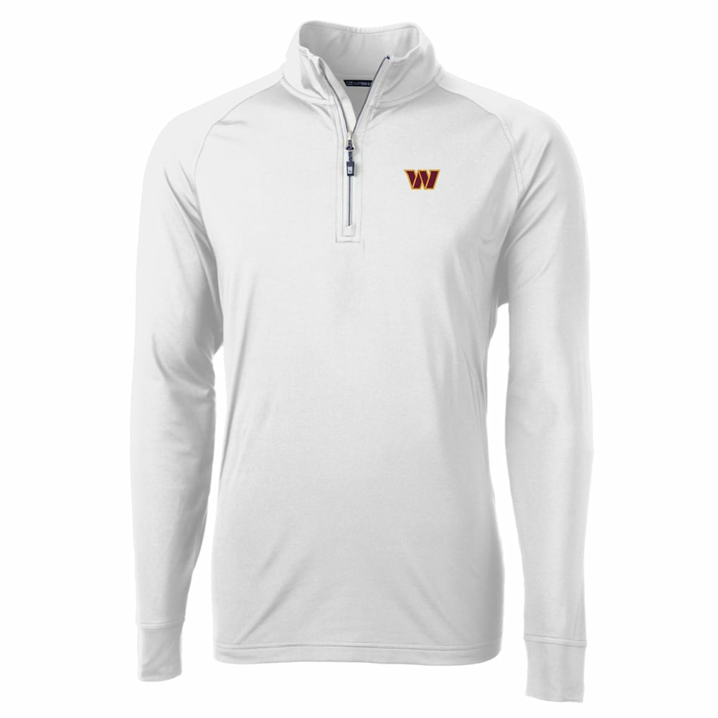 Cutter & Buck Adapt Eco Stretch Quarter-Zip Pullover Jacket - Washington Commanders Pullover