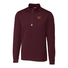 Cutter & Buck Traverse Stretch Quarter-Zip Pullover Jacket - Washington Commanders Pullover
